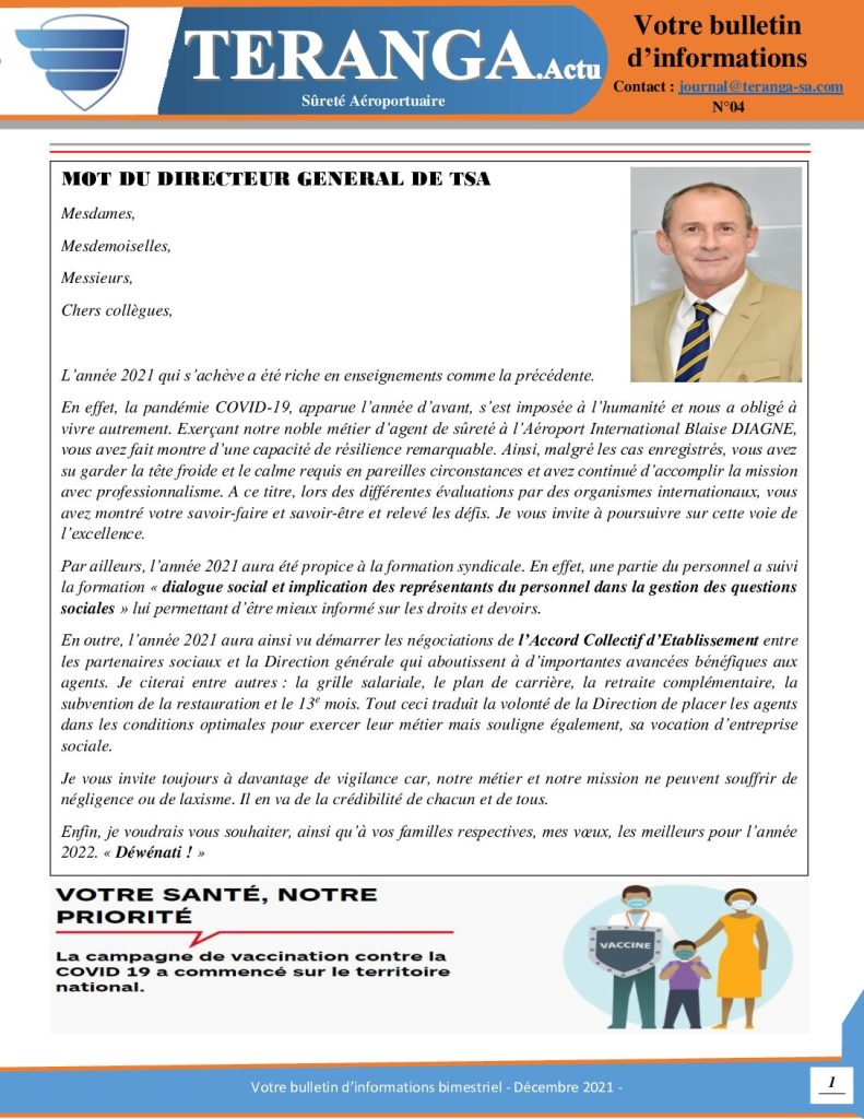 thumbnail of Bulletin TSA N°04 VF